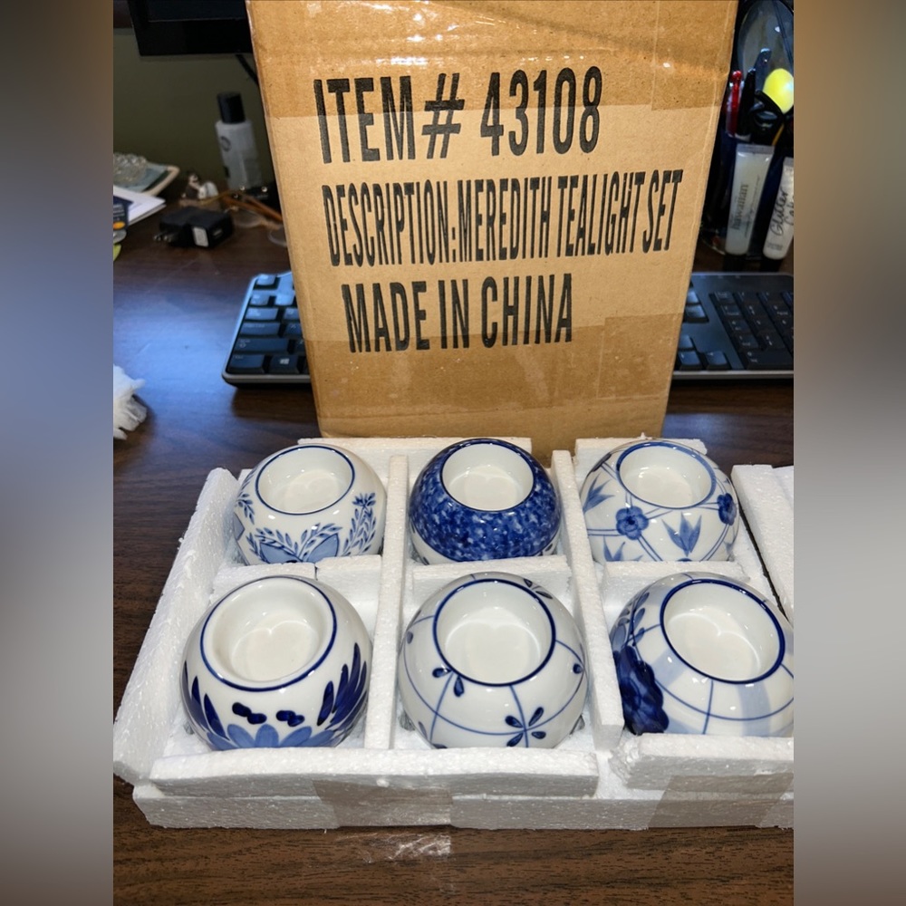meeedith tealight set of (6) #43108 3” Round
